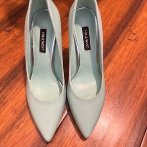 Nine West Mint Green Heels